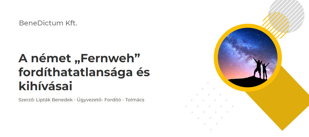 A német „Fernweh” fordíthatatlansága és kihívásai